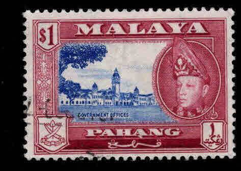 MALAYA-Pahang Scott 80 Used $1 stamp
