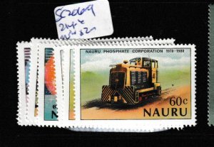 Nauru SC 206-9, 214-6 MNH (10gff)