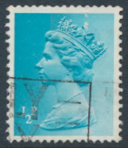 GB  Machin ½p X843  Used SC# MH22  see scans & details