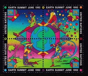 UN New York 608a Earth Summiet Peter Max MNH VF