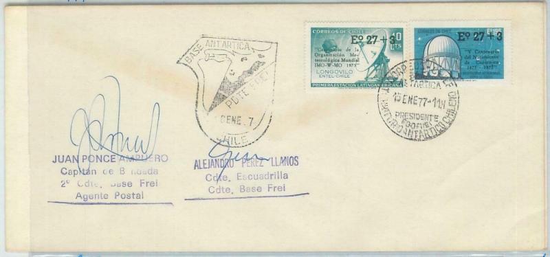 78987a - CHILE - Postal History - COVER from ANTARCTIC BASE: Copernicus 1977