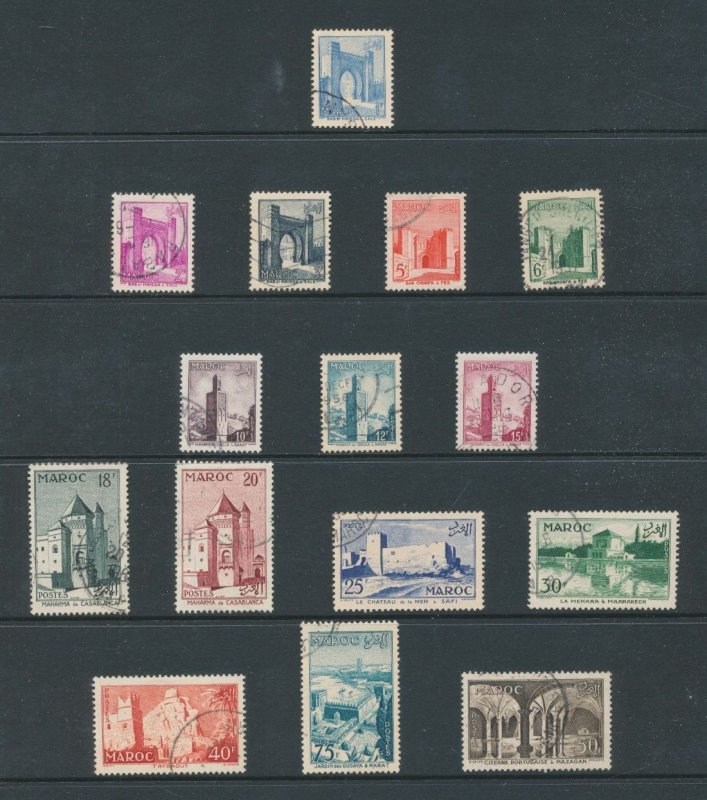 French Morocco 1939/51 Used Incl. Airmail (Apx 115 Items) AB3118