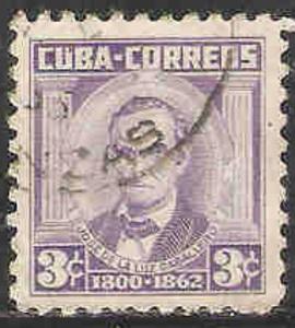 Cuba Used Sc 521 - Jose de la Luz Caballero