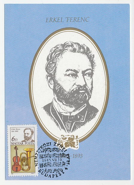 Maximum card Hungary 1985 Erkel Ferenc - Composer