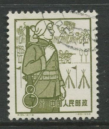 China - Scott 431 - Peoples Communes -1959 - VFU- Single 8f stamp