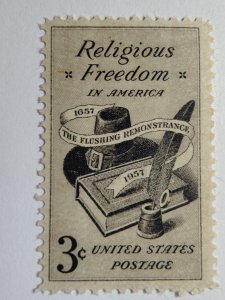 SCOTT#1099 RELIGIOUS FREEDOM  MINT NEVER HINGED