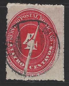 Mexico Scott # 185, used, printing error