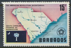 Barbados  SC# 440  MNH  American Bicentennial see details & scans