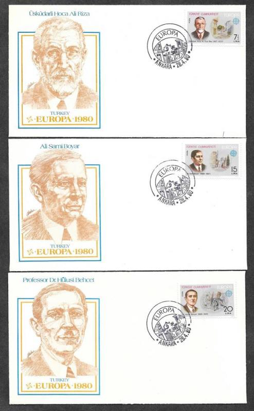 Turkey 2145-2147 FDC Europa!