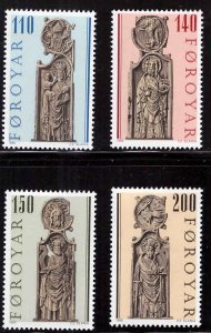 FAROE ISLANDS Scott 55-58 Gothic Pew Gable set 1980