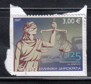 Greece 2007 Sc#2305 125 Years - Establishment of the State Legal Council Used