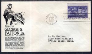 US 1026 George Patton C Anderson Black Typed FDC