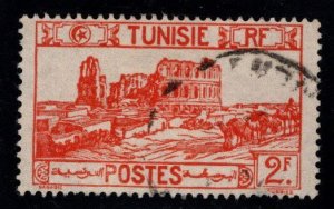 Tunisia Scott 104 used  stamp lightly canceled