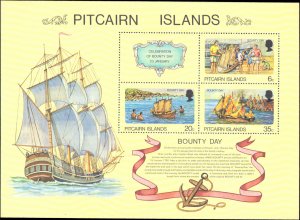 Pitcairn Islands #176a, Complete Set, Souvenir Sheet Only, 1978, Never Hinged