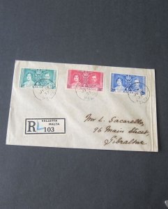 Malta 1937 KGVI Coronation FDC