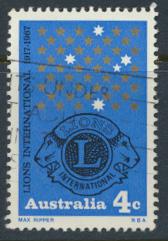 Australia  Sc# 426  Lions International        1967  Used