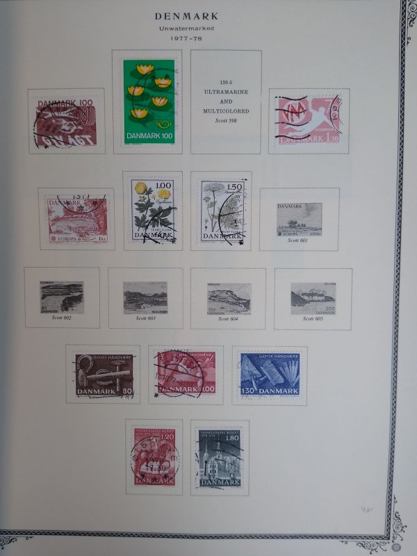 collection on pages Denmark 1975-82 most used NE: CV $53