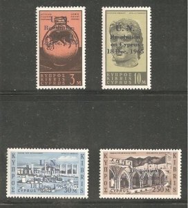 Album Treasures Cyprus  Scott # 265-268  UN Resolution  Mint Never Hinged