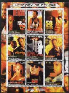 Tadjikistan 2000 History of the Cinema - Bruce Willis per...