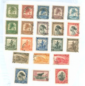 Belgian Congo #207-227 Used Single (Complete Set)