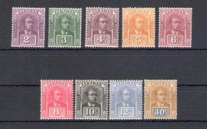 1922-23 SARAWAK - Stanley Gibbons n. 63/71 - Sir Charles Vyner Brooke - 9 Value