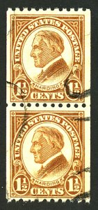 U.S. #605 USED PAIR