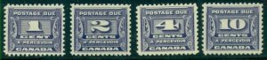 CANADA #J11-14 Complete set, og, NH, VF, Scott $95.00