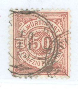 Wurttemberg #68a Used Single