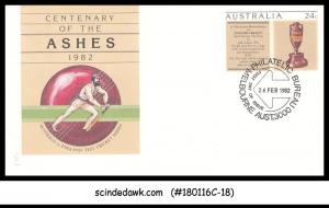 AUSTRALIA - 1982 CENTENARY OF THE ASHES - ENVELOPE - FDI