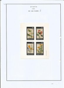 STAFFA - 1982 - Flowers - Sheets - Mint Light Hinged - Private Issue