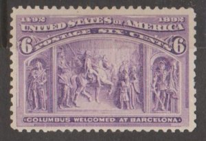 U.S. Scott #235 Columbian Stamp - Mint Single