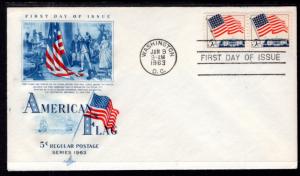 US 1208 Flag Artcraft U/A FDC