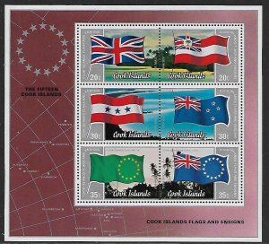 Cook Islands # 737c - Flags of the Islands - SS - MNH.....{GR27}