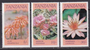 Tanzania (1986) #316, 317, 318 MNH