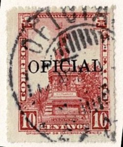 Mexico #o197 used 10c Oficial