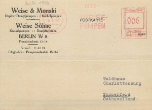 E0053 Weise & Monski, a Berlin-based company pumps and steam turbines 1942