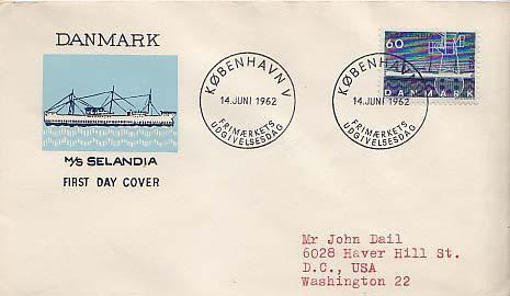 Denmark, First Day Cover, Ships