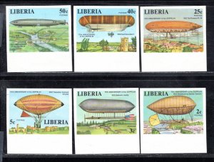 LIBERIA SC# 801-6 IMPERF FVF/MNH