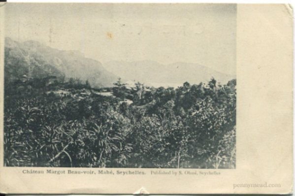 1905 Seychelles postcard used to Scotland