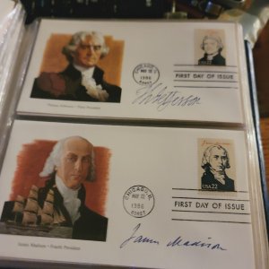 USA The Presidents of the US first day issue complete set with binder