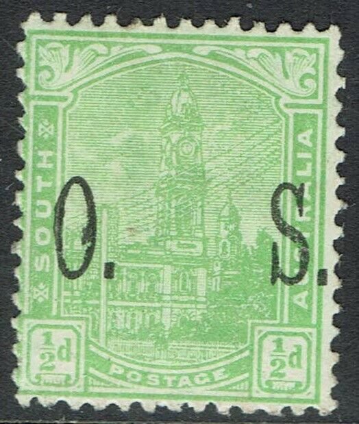 SOUTH AUSTRALIA 1899 GPO OS ½D  