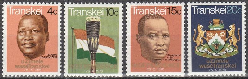 Transkei #1-4 MNH CV $4.80  (A7167)