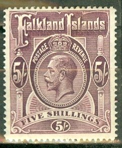 JA: Falkland Islands 38 mint CV $300