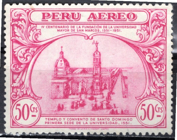 Peru; 1951: Sc. # C111: Used Single Stamp