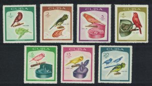 Caribic Canary-breeding Singing Birds 7v 1968 MNH SG#1568-1574