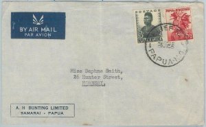 77332  - NEW GUINEA  - Postal History -  Relief # 15 on AIRMAIL COVER  1956