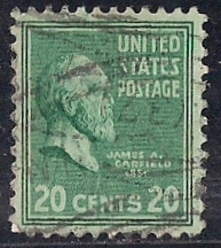 825 20 cent James A. Garfield Stamp used XF