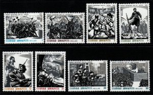 GREECE SG1598/605 1982 NATIONAL RESISTANCE MNH