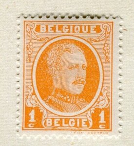 BELGIUM; 1922 early Albert portrait issue fine Mint hinged 1c. value