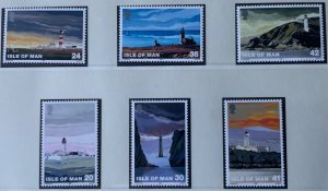 ISLE OF MAN 1996 LIGHTHOUSES  SET SG672/677  MNH ..SEE SCAN